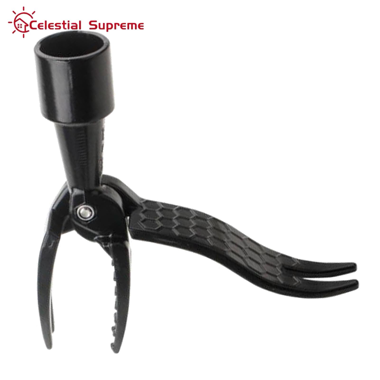 Space-saving Weeding Tool Easy-to-use Garden Weed Puller Tool with Long Handle No Bend Heavy Duty Weeder for Lawns Flower Beds Vegetable Gardens Detachable Stand Up Design Weeding Shovel Clip