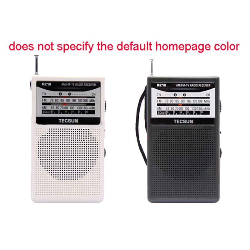 R-218 AM/FM/TV Radio Sound Pocket Receiver with Built-In Speaker Portable Radio FM:76.0-108.0MHz Internet Radio. 