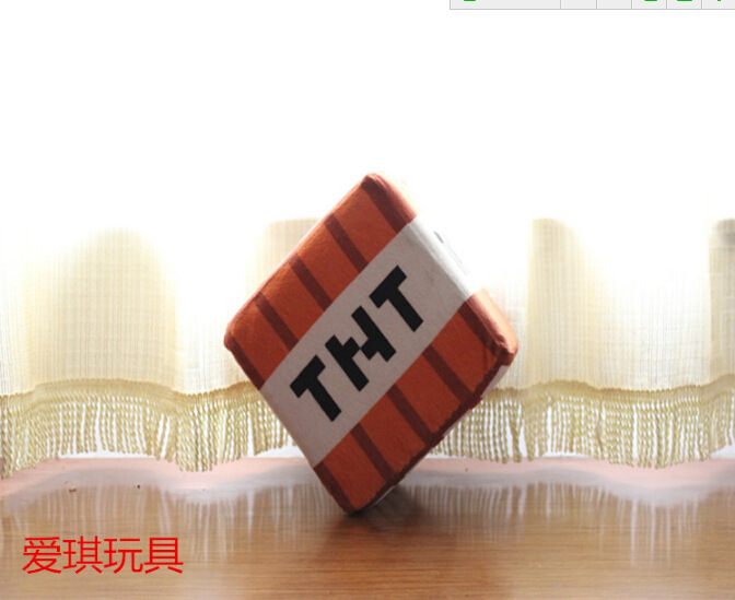 Minecraft Minecraf JJ Weird Plush Toy Doll Grass Cube Pillow TNT Pillow Anime Peripherals. 