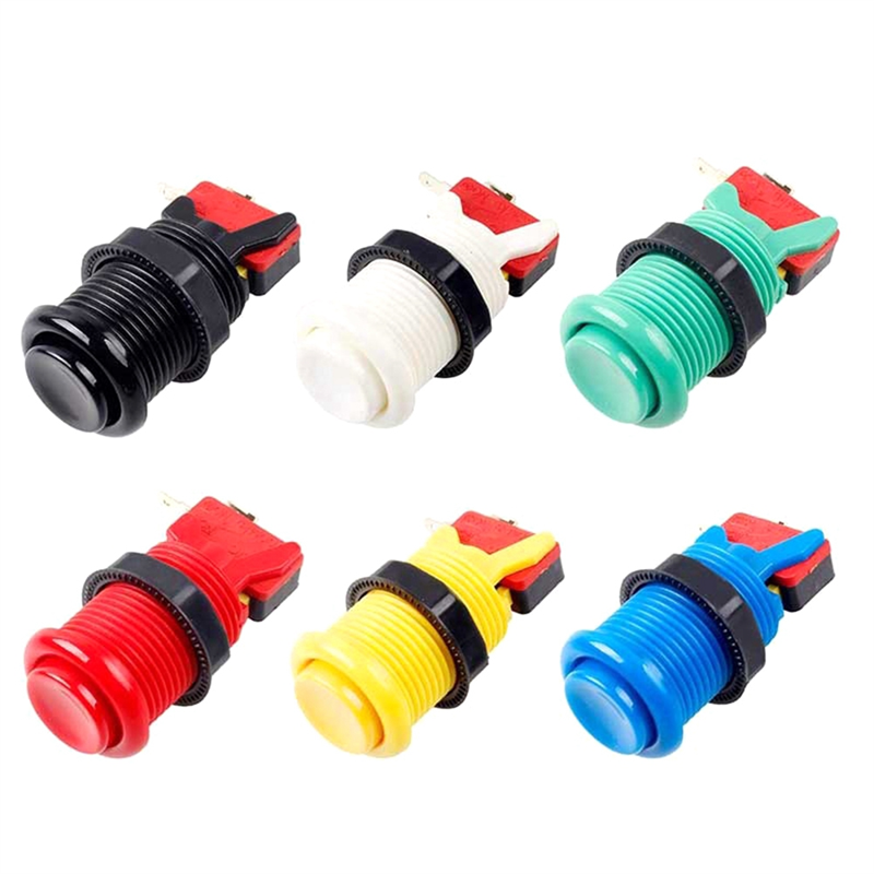 Arcade Joystick DIY Kit Zero Delay USB Controller PC Oval Ball Joystick with 30mm Push Buttons for PC PS3. 