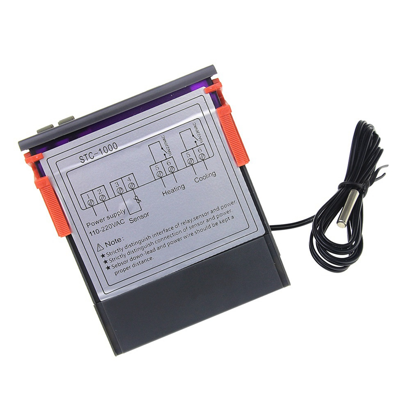 LED Digital Temperature Controller AC 110-220V 10A for Heater Freezer Fridge. 