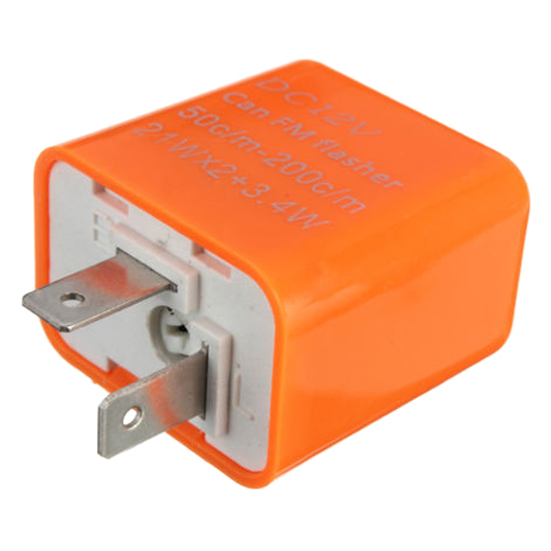 2 Pin Motorcycle LED Turn Signal Indicator Flasher Relay 12V