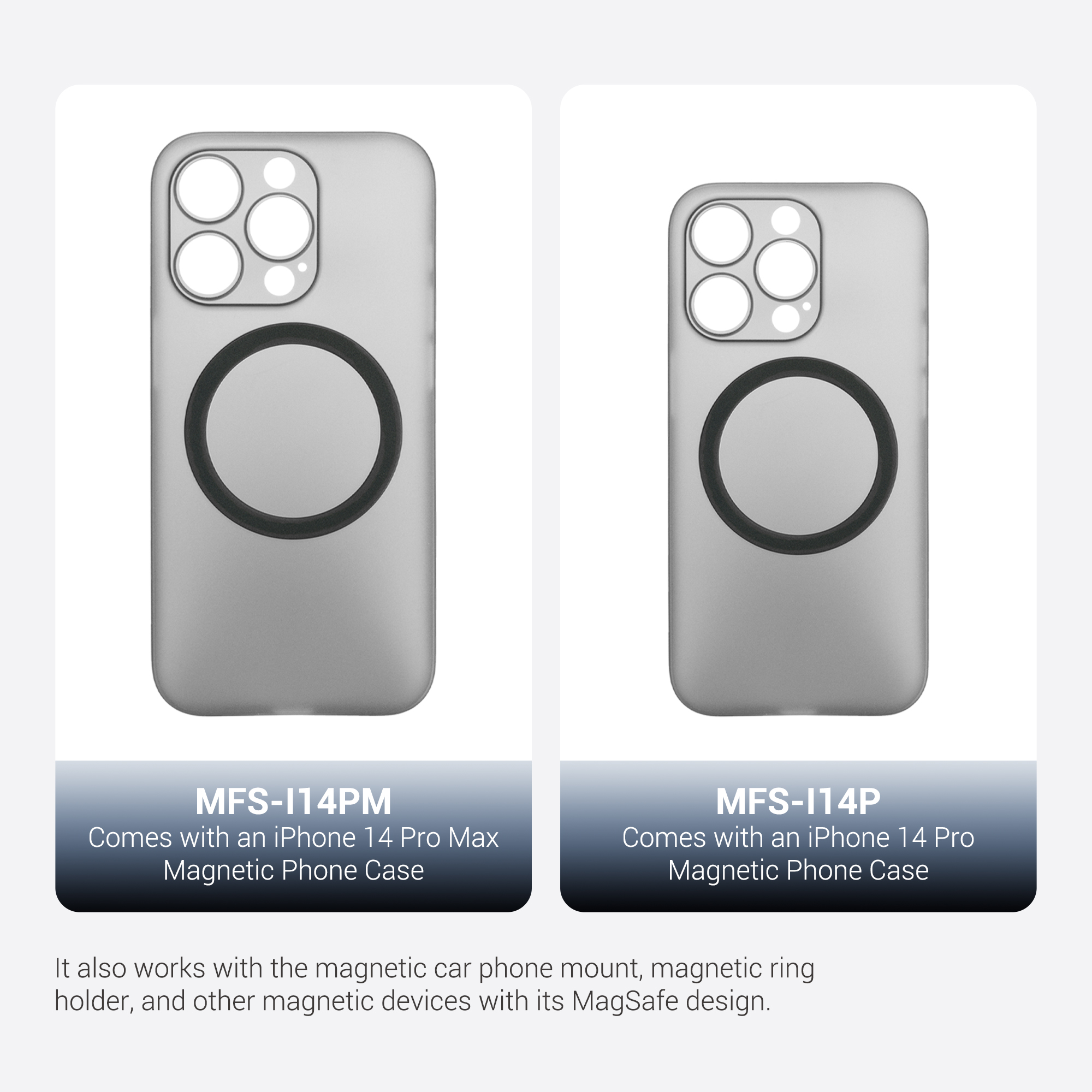 JJC Magnetic Lens Filter Kit for iPhone 13/14 Pro, 13/14 Pro Max MagSafe phone case filter Soft Lens Hood Anti Glass Reflection. 