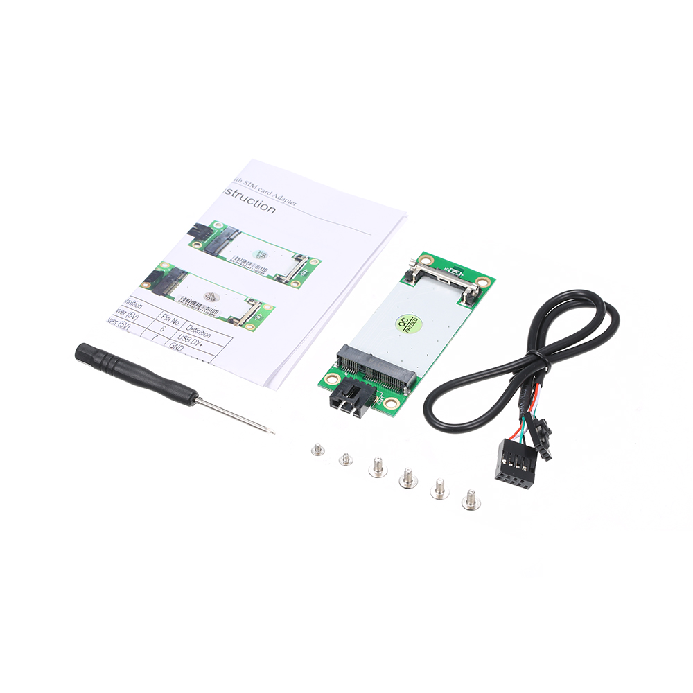 Mini PCIe WWAN to USB Adapter Card With SIM Slot WWAN/3G/LTE Module Tester Converter Wireless Wide Area Network Card. 