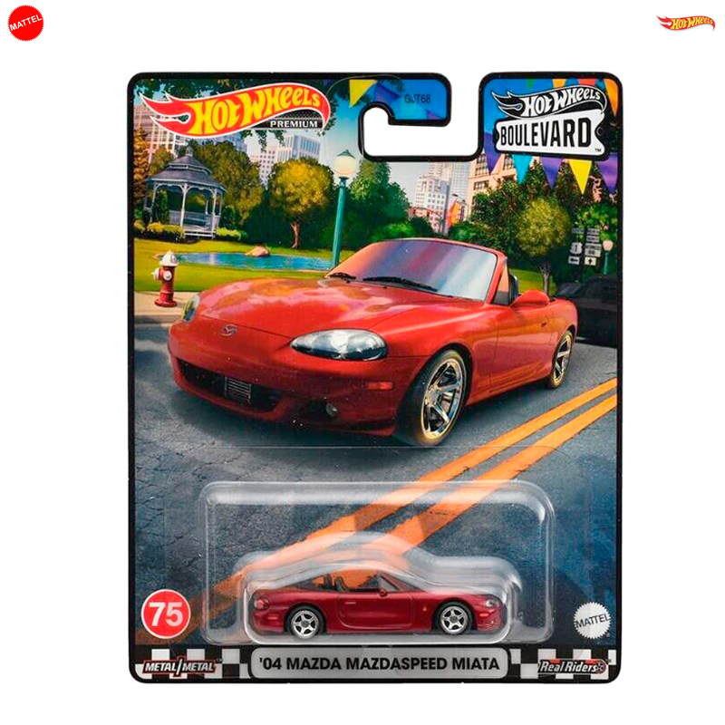 Hot Wheels Premium Single 1 - Boulevard 75 - 04 Mazda Mazdaspeed Miata - Red