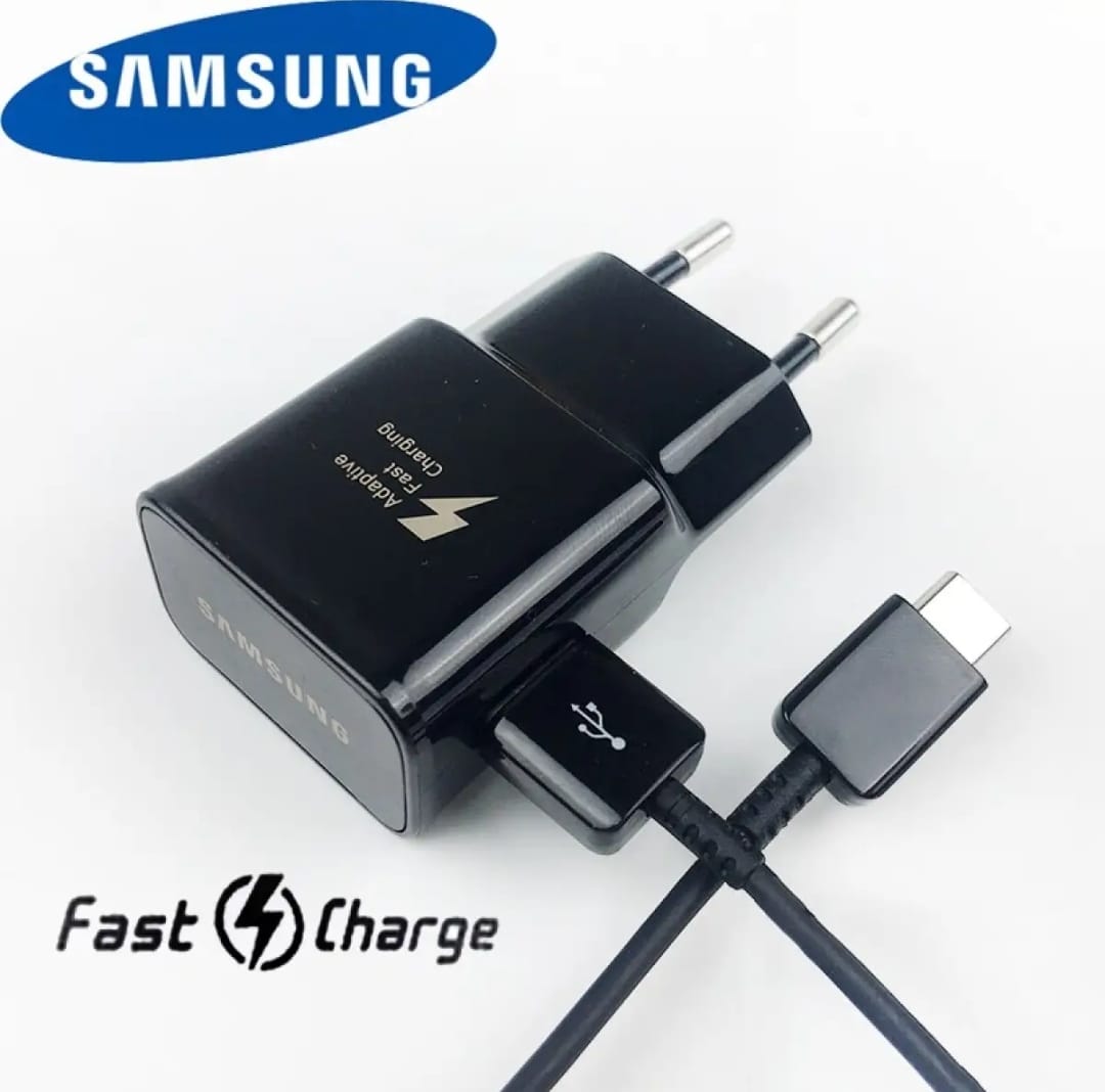 Samsung Fast Charger 15 Watt With Type_C Cable For All Android Mobile Fast Charger. 