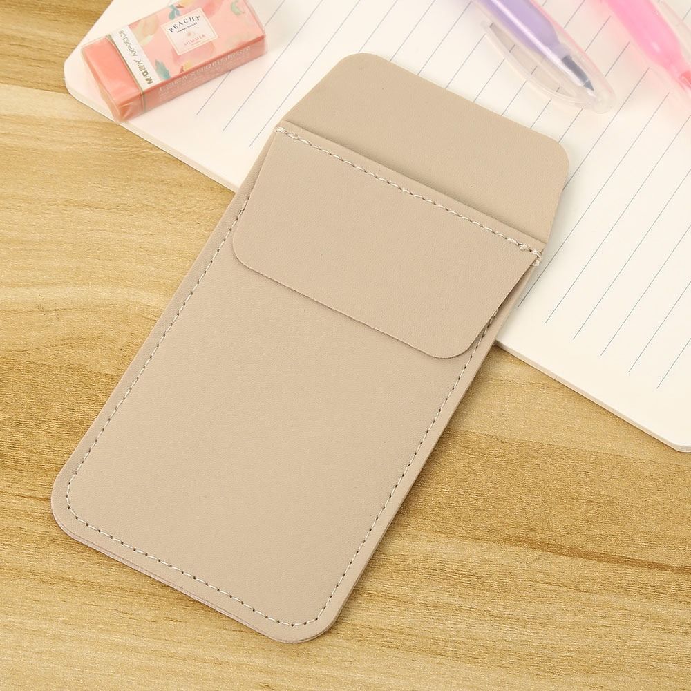 2PCS Portable Office Hospital Supplies Leather Pen Bag DoubleLayer