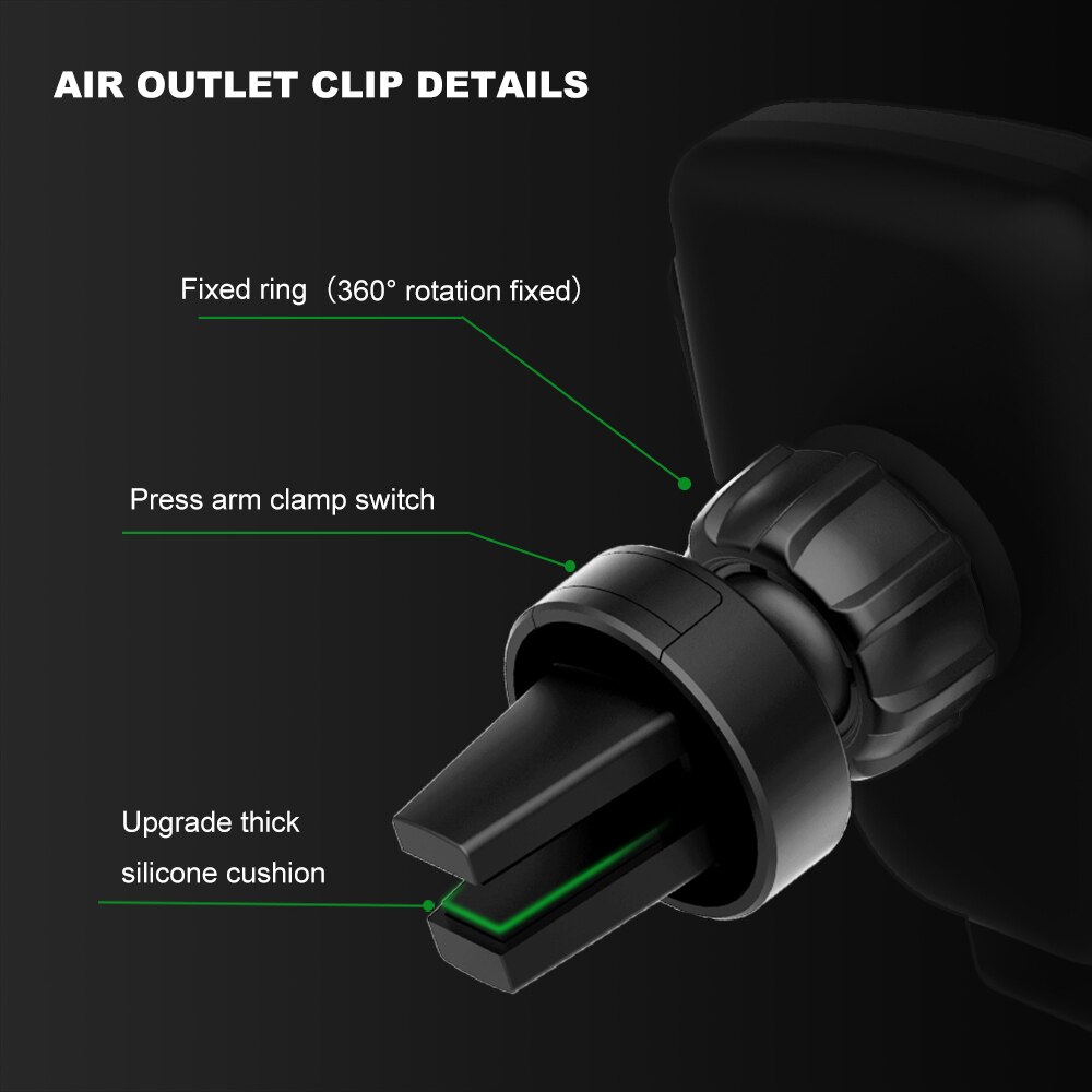 Wireless Car Charger Gravity Stand For Samsung S10 S10e Note 10 9 10W Fast Charging Holder For iPhone 11 X XS MAX XR 8 BQ. 