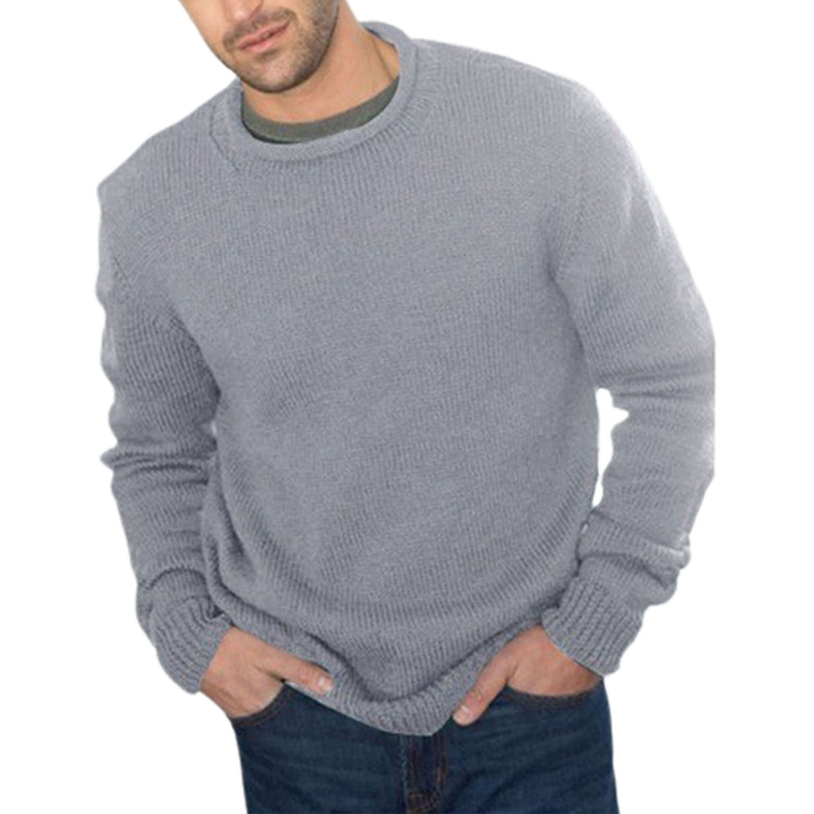 Knitted Sweater Elastic Simple Loose 