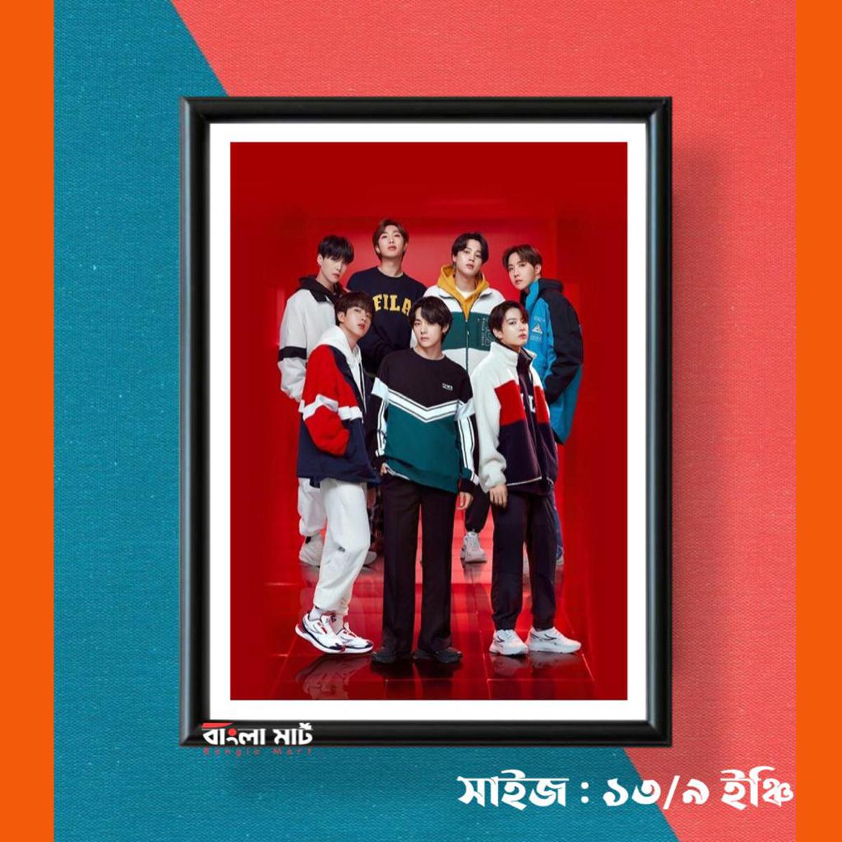 BTS Fiber Art Photo Frame For Wall Decor / Photo frame Canvas art for Home Decor