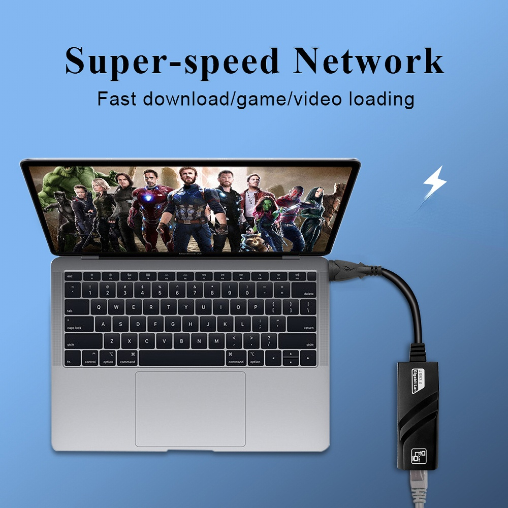 Przewodowy USB 3.0 do Rj45 Lan Ethernet Adapter 100Mbps 3.0 Gigabit Ethernet kabel sieciowy do Xiaomi MiBox Windows10 karta sieciowa. 