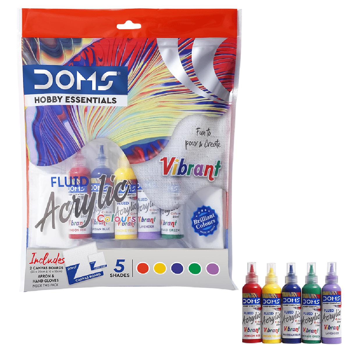 doms fluid acrylic colours