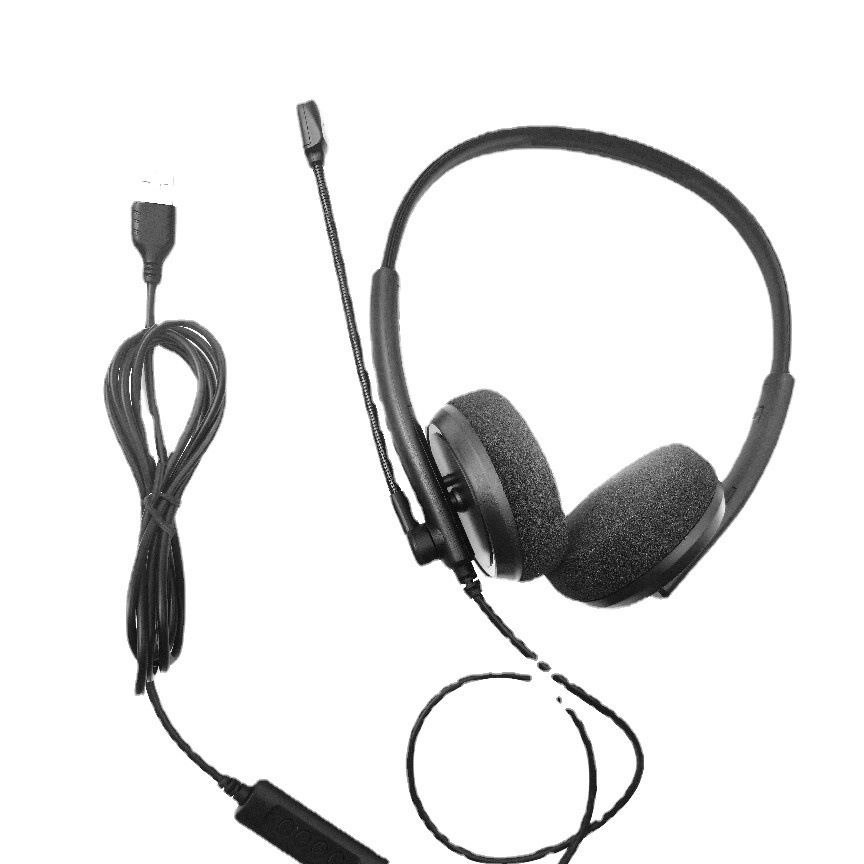 New USB interface teaching online class headset, conference call business headset, game headset. 