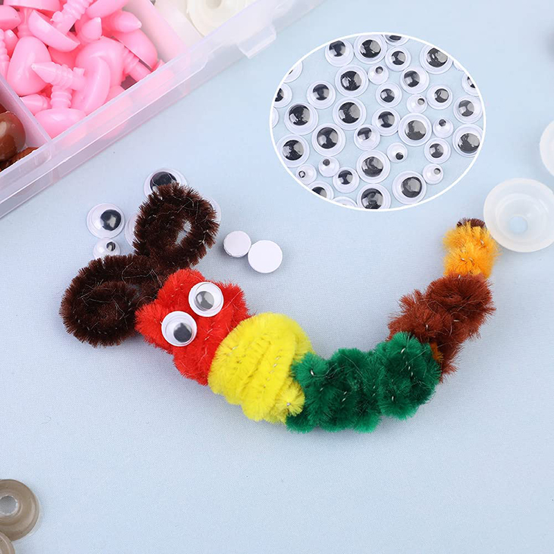 KRABALL Plastic Safty Eye And Nose Kit For Toy Plush Eyeballs For Doll Making Wool Felting Handmade Craft Accessories Tools MuXiaRe. 