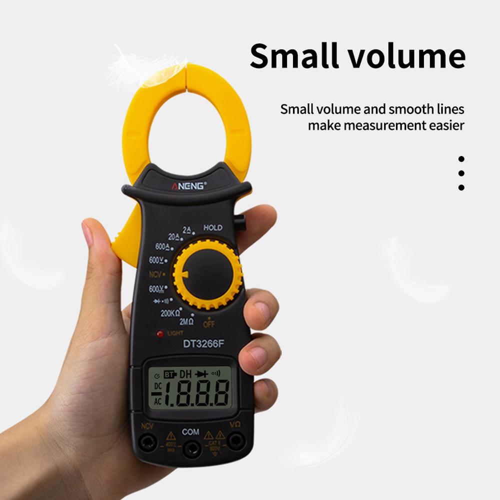 Goglor Digital Clamp Meter Multimeter Auto-Ranging Tacklife DT3266F 600 Amp TRMS 6000 Counts NCV with A-C/DC Voltage Test Resistance Continuity Capacitance Temperature Measure. 