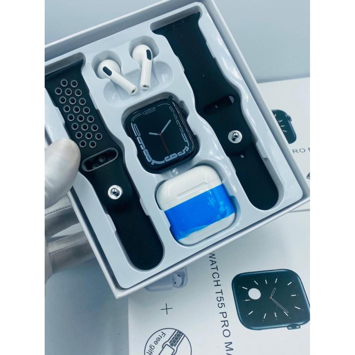 Innovative Appliance - T55 Pro Max Smart Watch with Earbud Price in Bangladesh - Reliable Accessory - Sleek Usage.