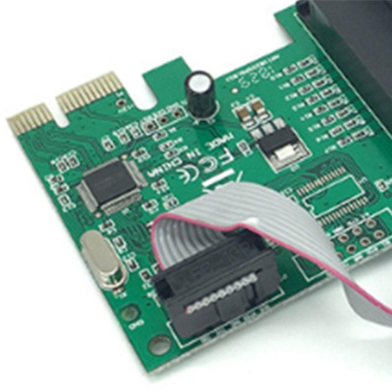 AX99100 1P1S RS232 Serial Parallel Port DB25 25Pin PCIE Riser Card PCI-E Extension Converter. 