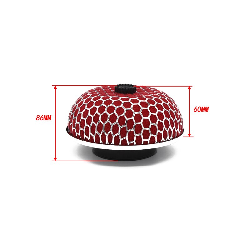 76MM Universal Mushroom type Sponge High Flow Cold Air Intake Filter. 