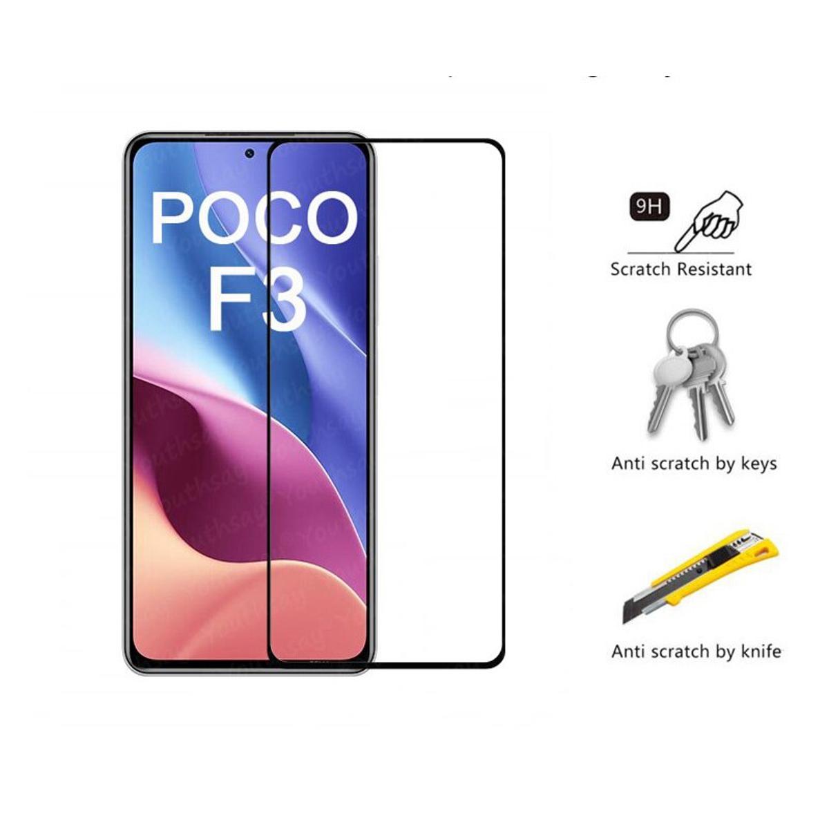For Xiaomi Poco F3 21D Tempered Glass Screen Protector l2258