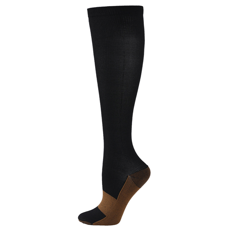 【QNTR】 Copper Compression Socks for Men & Women 20-30 mmHg Medical Graduated Compression Stockings for Sports Running Plantar Fasciitis Nurses Shin Splints Diabetic. 