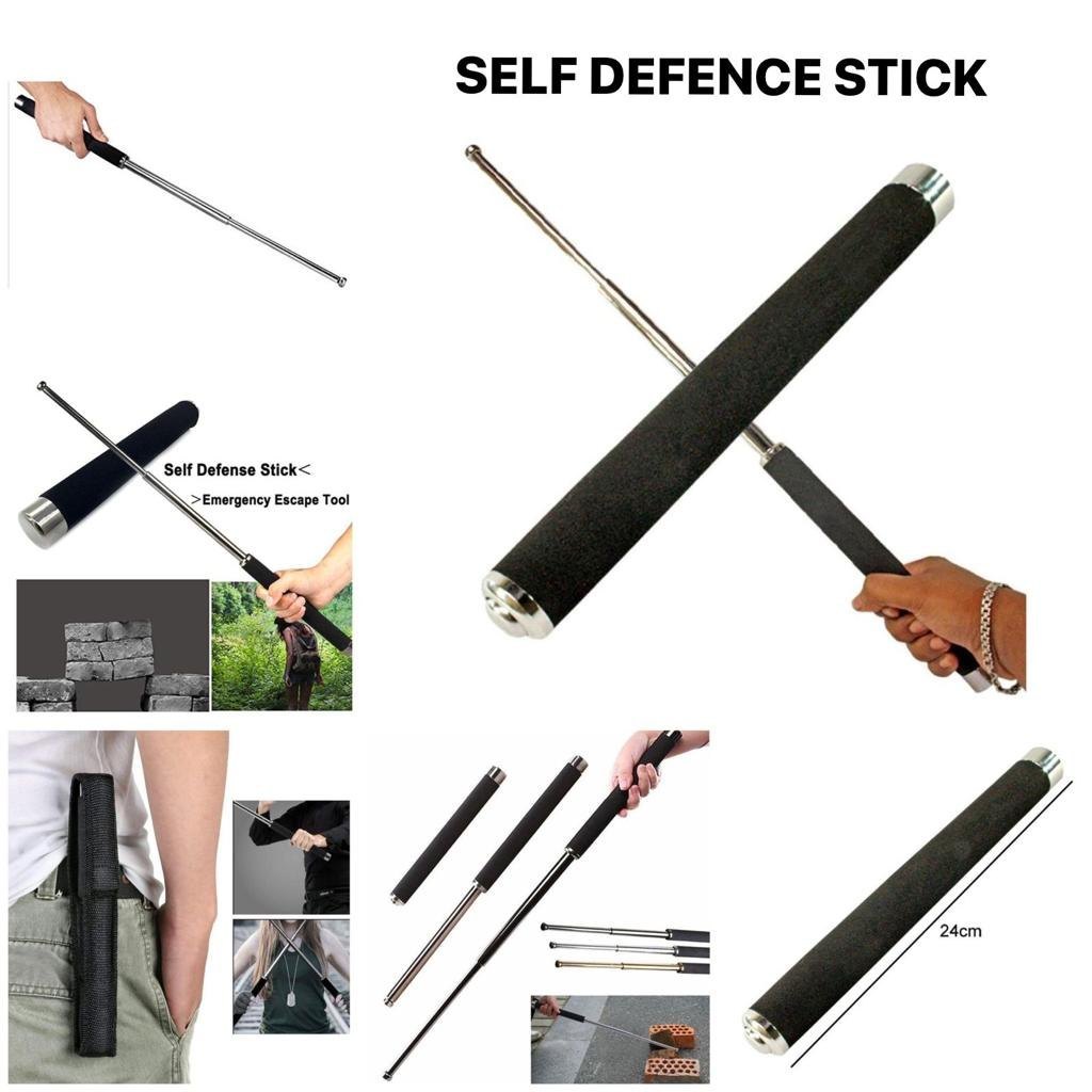 Self Defense Telescopic Folding Stick Extending Portable Folding Lathi