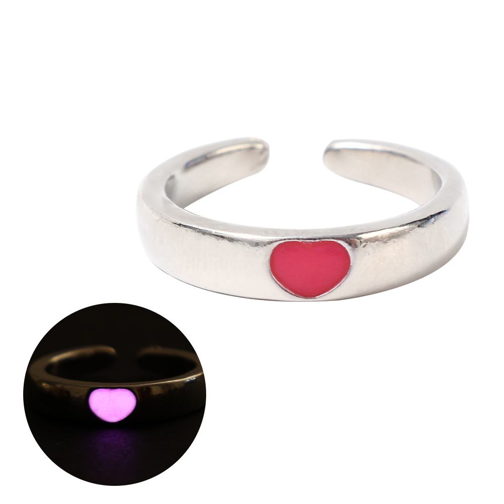 Heart Glow Ring - Clear