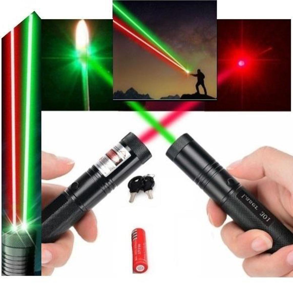 Hybrid Red+Green 2 in 1 Laser Pointer Rechargeable