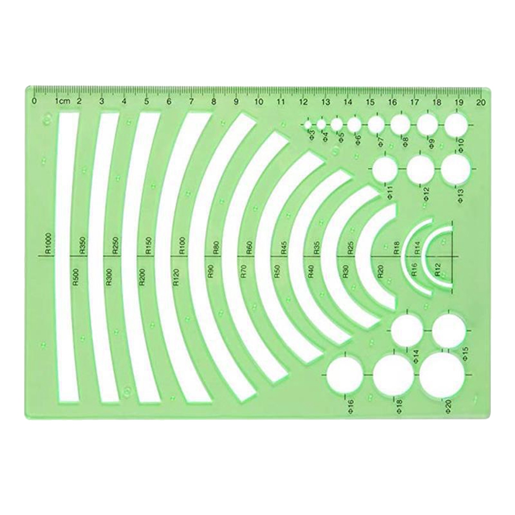 6 Pcs Drawing Roller Measuring Roller School Practical Measuring Multifunction Math Stencils Set. 