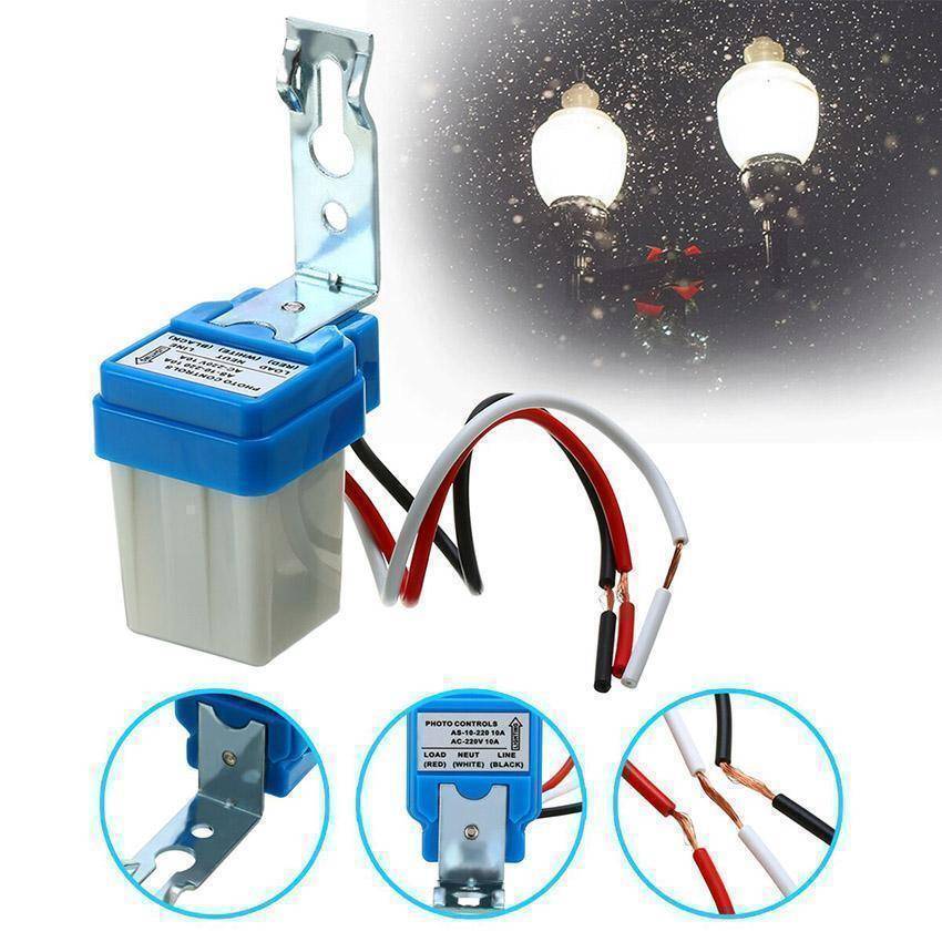 Day Night Auto On Off light Sensor switch 10A. 