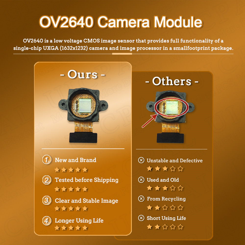OV2640 21MM Camera Module for ESP32-CAM Camera Module 30 66 120 160 Degree Next 850nm Night Vision 24PIN 0.5MM Pitch. 