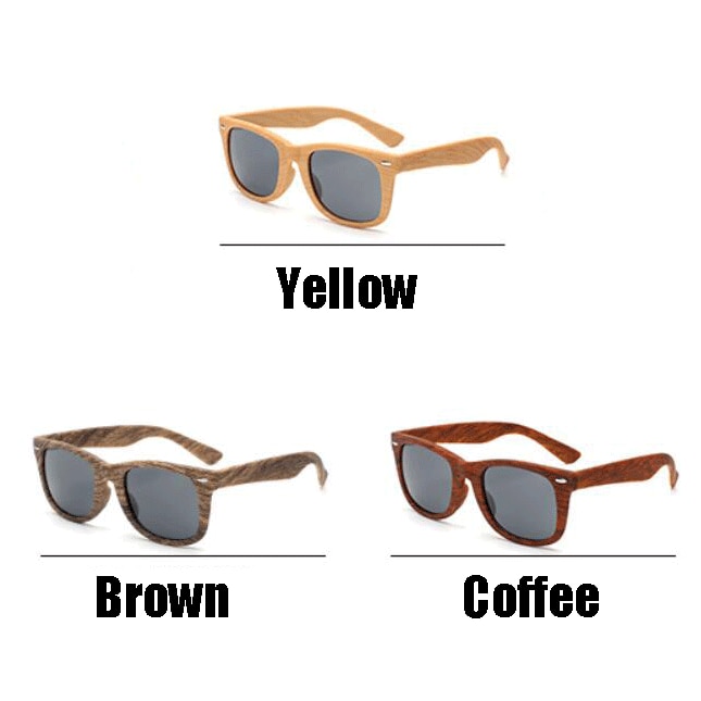 Retro Bamboo Sunglasses Wooden Bamboo Glasses Men Women Brand Designer Fashion Square Wood Sun Male Faux Wood Glasses Unisex. 