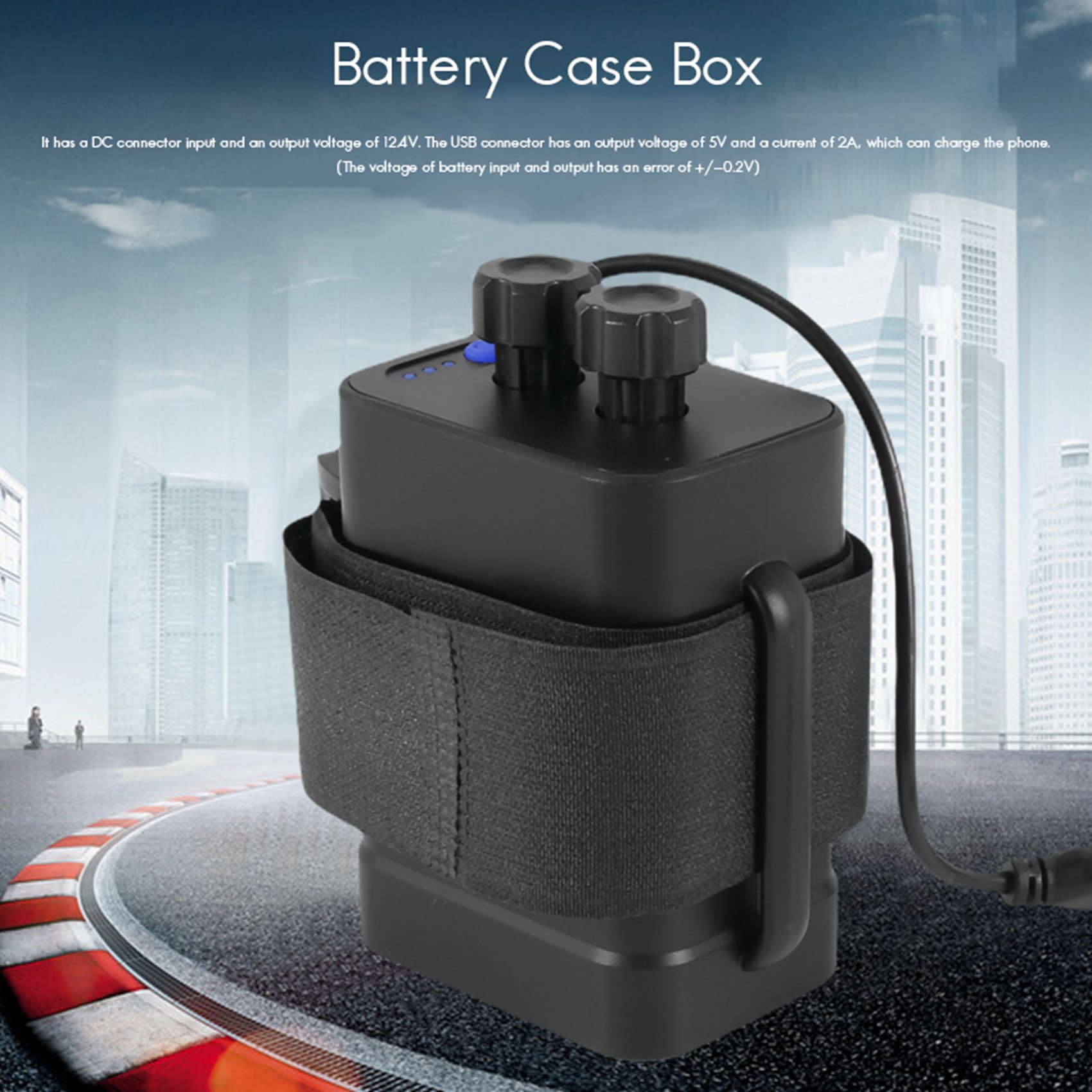 DIY 6X 18650 Battery Case Cover with 12V DC and USB Supply for LED. 