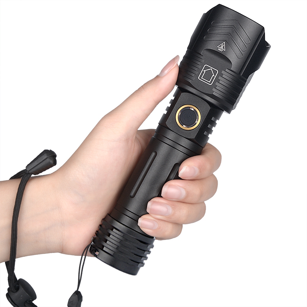 XHP90 9-Core LED Flashlight USB Flash Lamp 18650 26650 Handheld Light. 