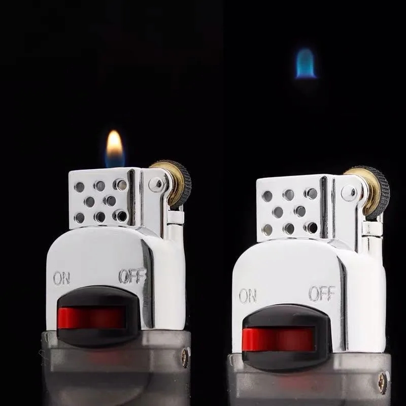 Aomai Am7102 Grinding Wheel Transparent Inflatable Floating Fire Lighter New Exotic Lighter Creative Personality Lighter. 