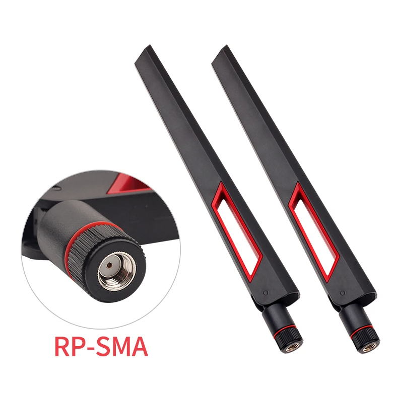 2 x 6/10Dbi Antenna Set Intel AX210 Wifi Card 2.4GHz 5GHz Dual Band M.2 MHF4 Extension Cable To WiFi RP-SMA For AX200 Adapter. 