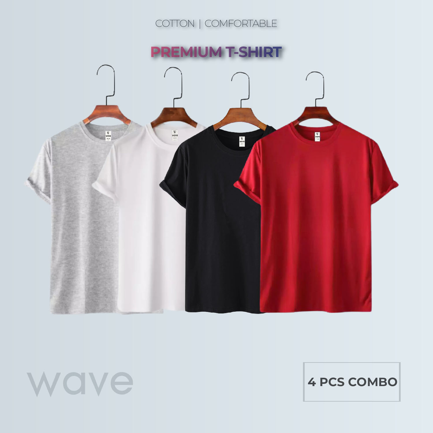 Wave Premium Half Sleeve Men's Solid 