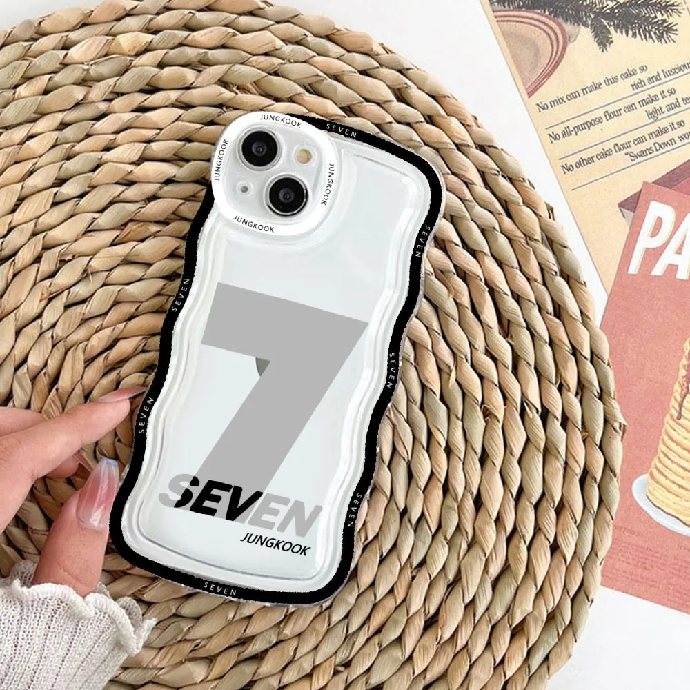 Jungkook Seven Transparent Airbag Phone Case for IPhone 11 12 13 14 Pro Max Mini 7 8 Plus XS XR Shockproof Soft TPU Covers Shell Solo Yolo. 
