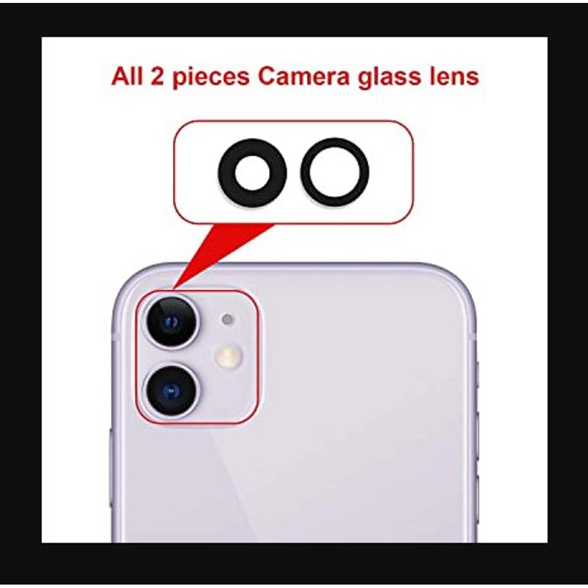 for iPhone 11 Camera Main Glass Replacement Glass Slide, Glass Replacement Replace Objective Lens BACK Camera Rear Camera