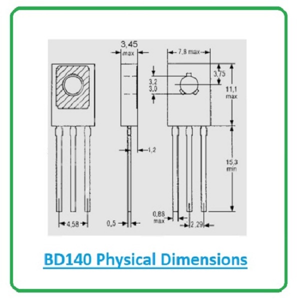 Transistor BD140,BD139 PNP & NPN 100V 1.5A For Audio amplifiers driver circuit-2Ps. 