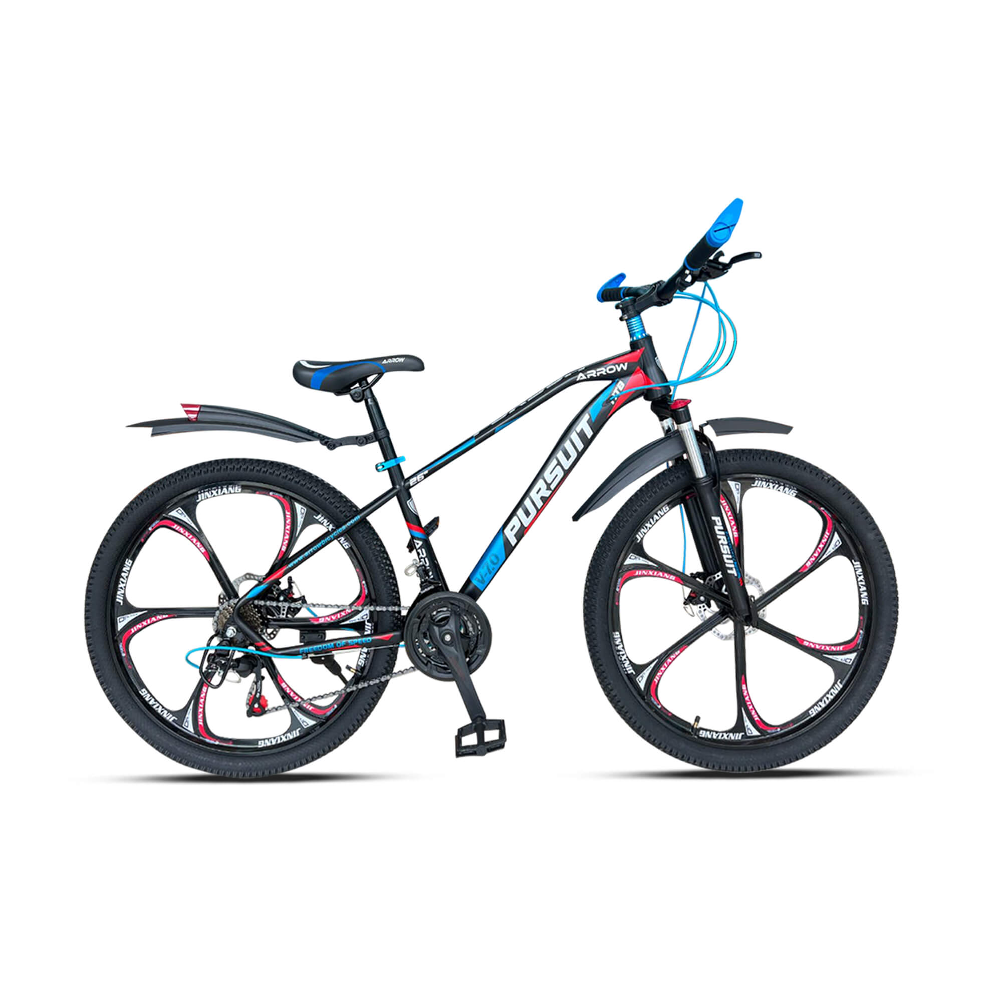 Arrow bicycle MTB 26 inch steel 21 speed PURSUIT Color Black 06