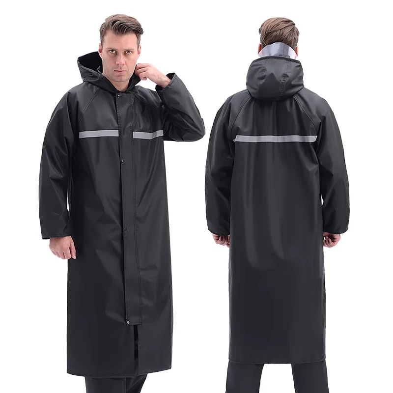 Rain Coat Motorcycle Raincoat Man Waterproof Suit Raincoats Overcoat Rainrainwater Outerwear Long Jacket Poncho Men Motorcyclist. 