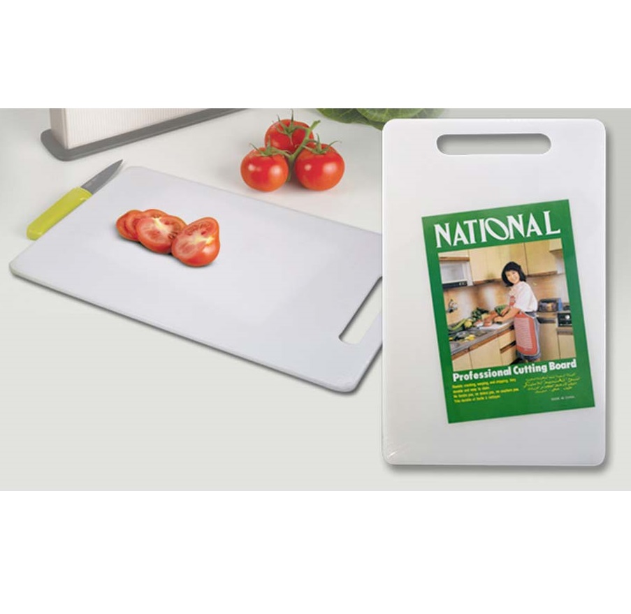 Vegetable Chopping Board Medium Plastic Cutting Board (White Pack of 1). 