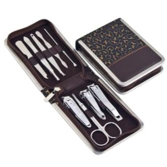 9 Pcs Carbon Steel Nail Clippers Set Professional Scissors Suit With Box Trimmer Grooming Manicure Cutter Kits For Nail Tools - Nail Cutter