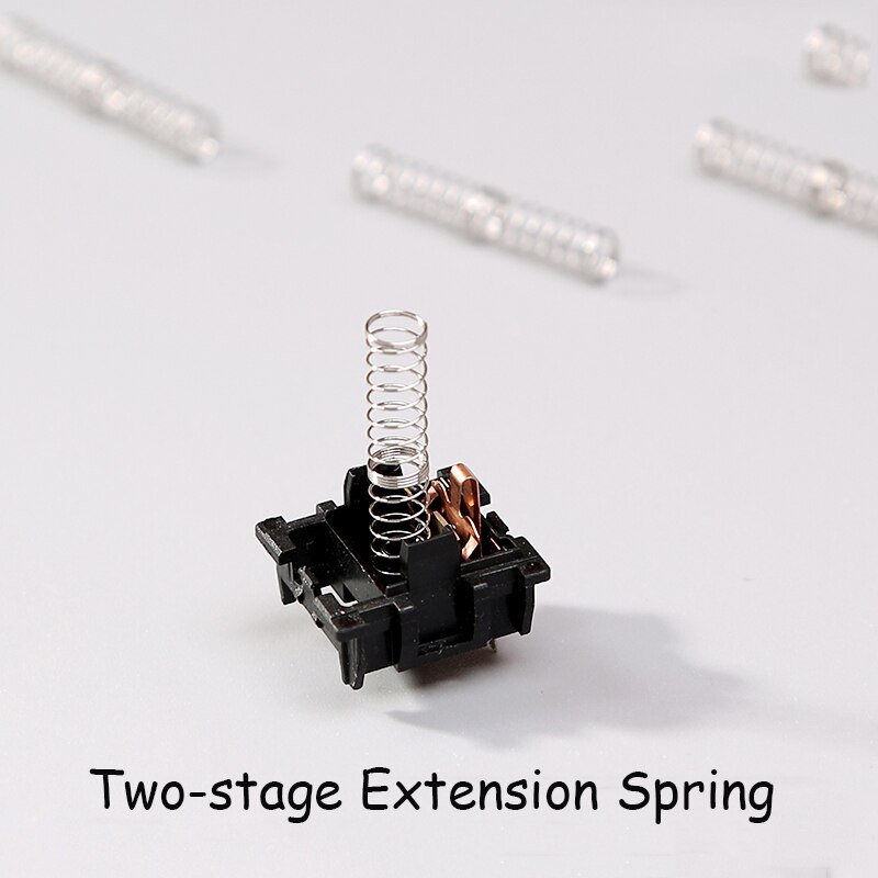 【happy one】Mechanical Keyboard Switch Spring Switches ized Two-stage Spring Switch Section Type. 
