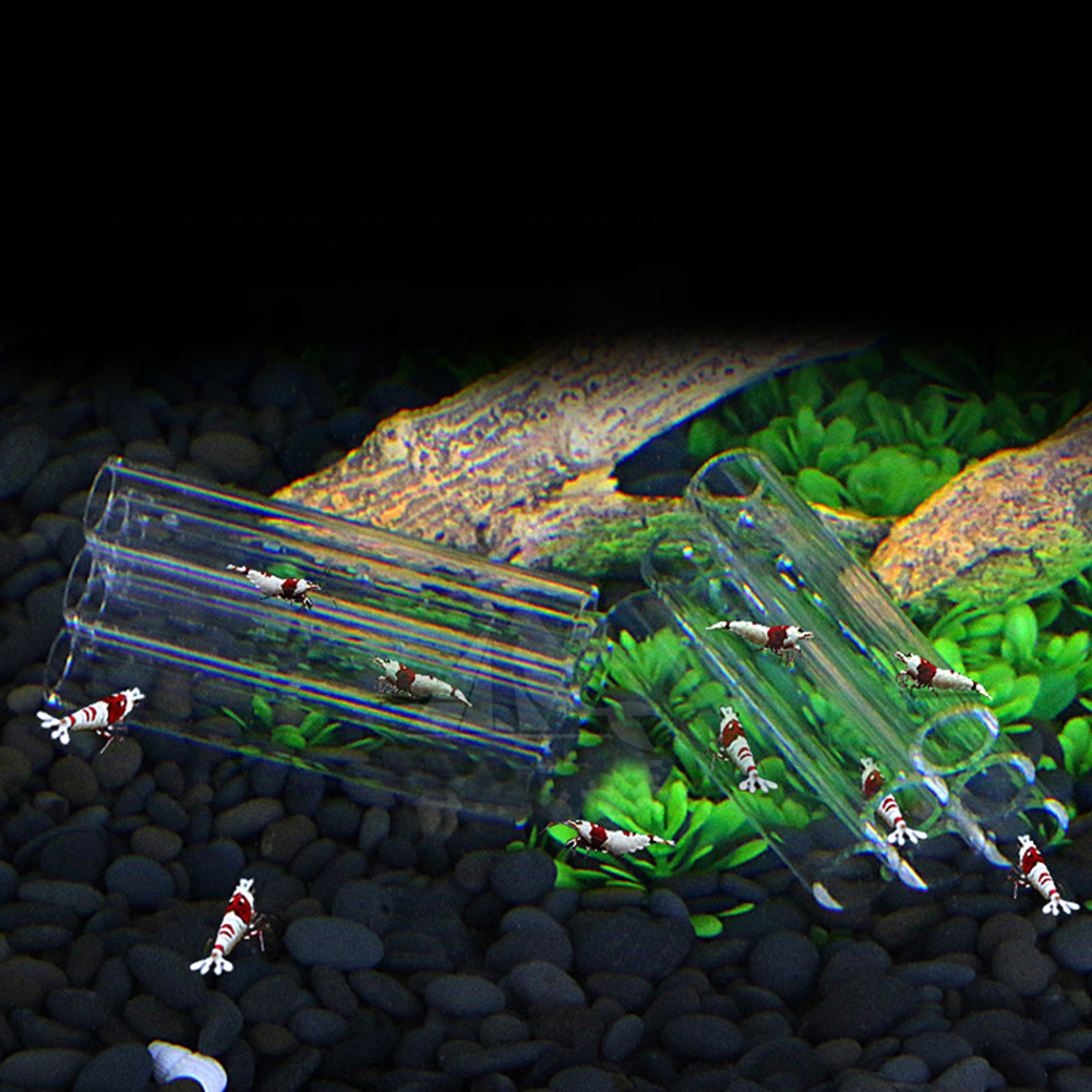 GC Transparent Fish Shrimp Breeding Hide Tube lter 3/6/7/10 Tubes Fish Tank rium Decoration Supplies specification. 