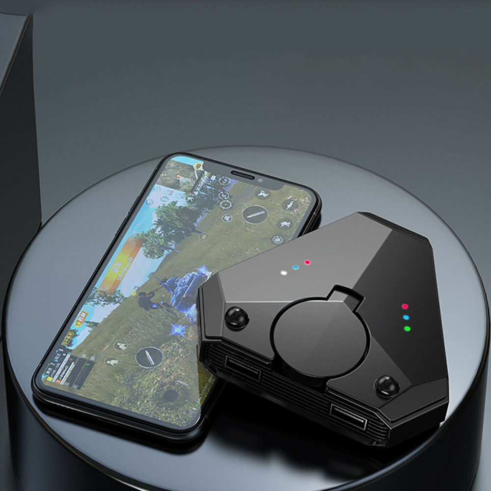 Keyboard Mouse Adapter Bluetooth 5.0 Android PUBG Controller Gaming Keyboard Mouse Converter For IOS iPad to PC. 