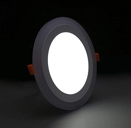 LED 6W(3W+3W) Concealed Round Pink Blue Green (PBG) Colour Panel Ceiling Light 3D Effect Lighting (Double Color). 
