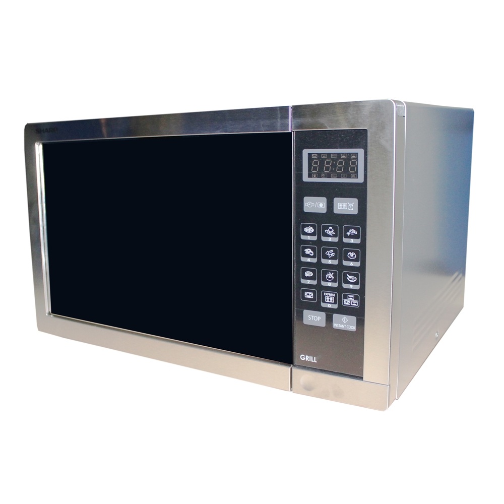 Sharp Microwave Oven with Grill Function, R-77AT(ST)- Silver. 