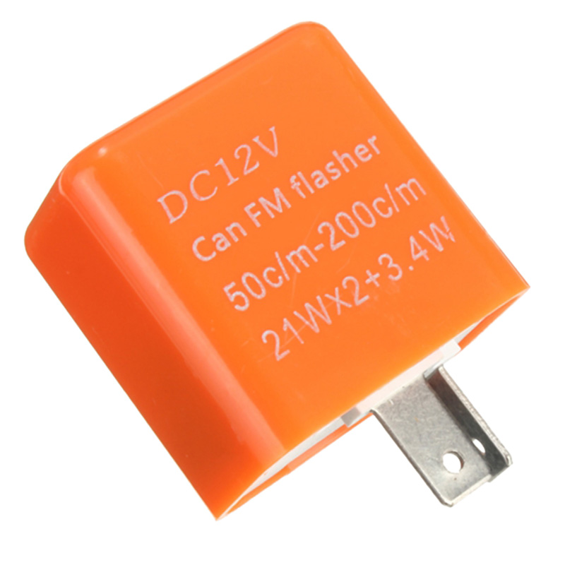 2 Pin Motorcycle LED Turn Signal Indicator Flasher Relay 12V. 
