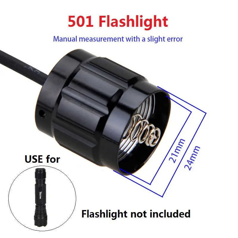 9 Model Pressure Switch Controller for C8/501/502B/VA-501/A100/C10/801/T67/710 Flashlight Torch Light Rat Tail Switch. 